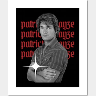 Patrick swayze x retro style Posters and Art